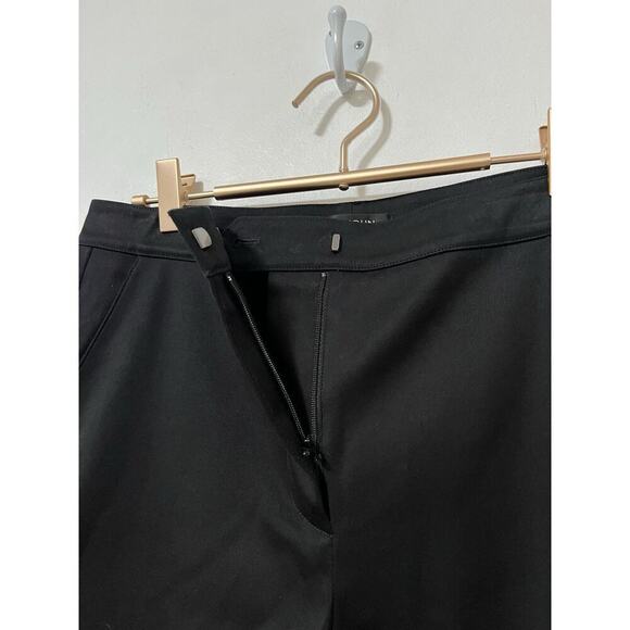 St John Cotton Straight Leg Dress Pants Size 4 Black Office Career Capsule - Picture 6 of 10